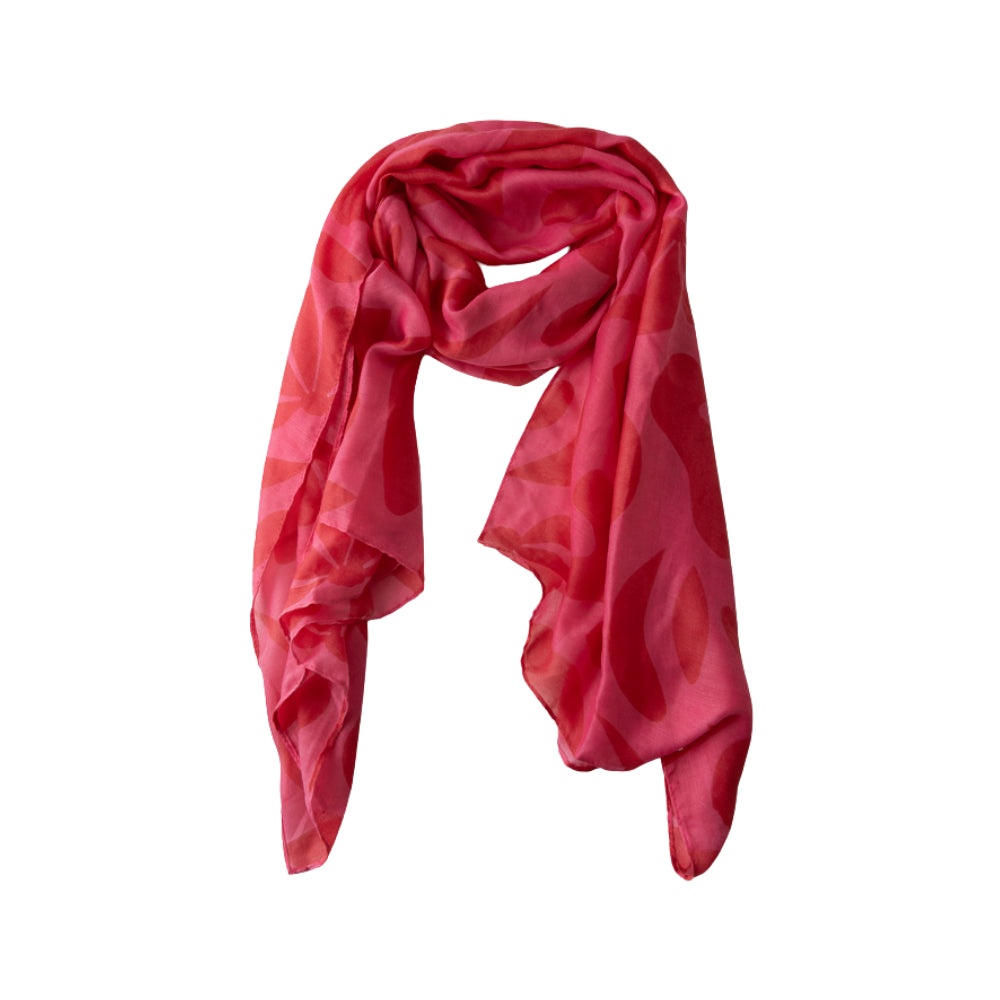 Soleil Series Print Scarf - PINK ABSTRACT